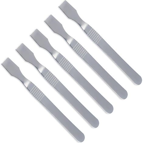 XEPHO Lot de 5 grattoirs professionnels en acier inoxydable pour réparation électronique et pâte à souder, poignée ergonomique (1/5)