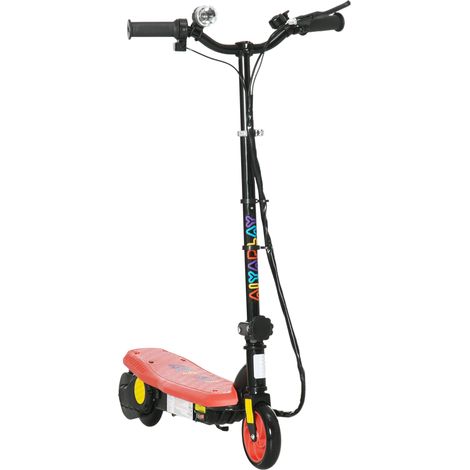 Trottinette électrique 120 W pliable pour enfant 7-14 ans 12 Km/h max. autonomie 10 Km max. rouge (1/5)