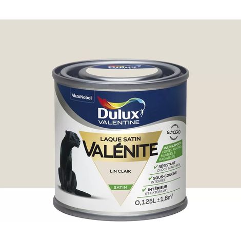 Testeur Laque Satin Dulux Valentine Valénite Lin Clair 0,125 L (1/4)