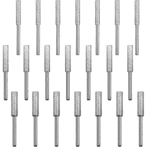 Affûteur de chaîne de tronçonneuse diamanté 21 pièces 1/8 pouce-- (1/5)