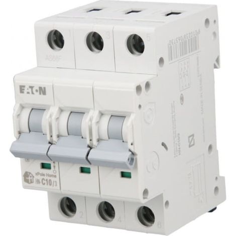 Interruttore automatico Eaton C 10A tripolare HN-C10/3 194889