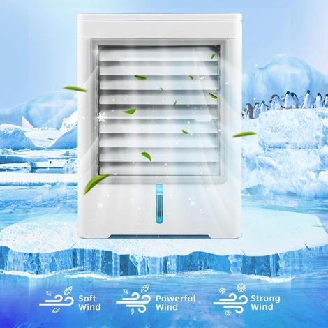 Tragbare Klimaanlage, 3-stufige Verdunstungsklimaanlage, 1/3/6-Stunden-USB-Touch-Timer, mi (1/5)