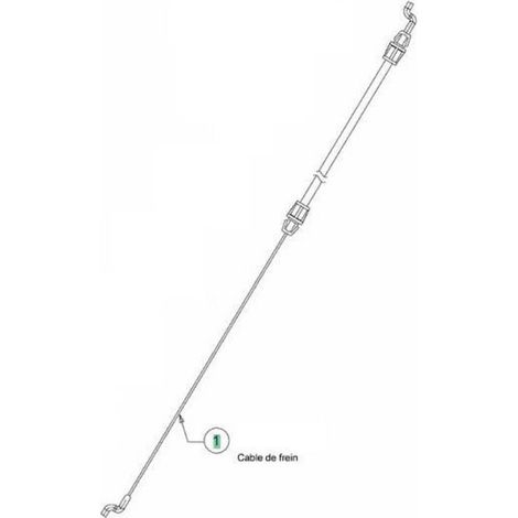 Cable frein moteur tondeuse 746-05024A