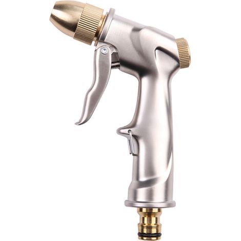 Metal Watering Gun, Easy Flow Control Knob, Professional High-Pressure Garden Sprayer, Powerful for Car Washing and Garden Watering (1/5)
