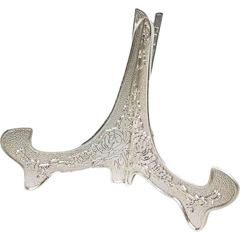 Supporto per piatti in stile classico europeo, 20 cm, - Argento