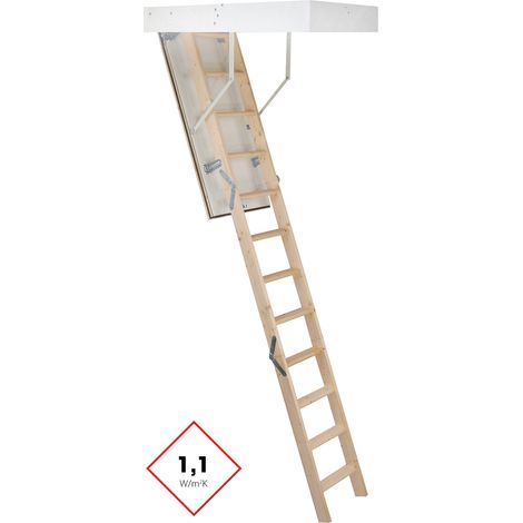 Minka Dachbodentreppe McStep Thermo 33 zur Selbstmontage 90x60cm Raumhöhe 265cm