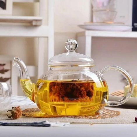 Théière et infusion 620 ml en verre isotherme Wilmax (1/5)