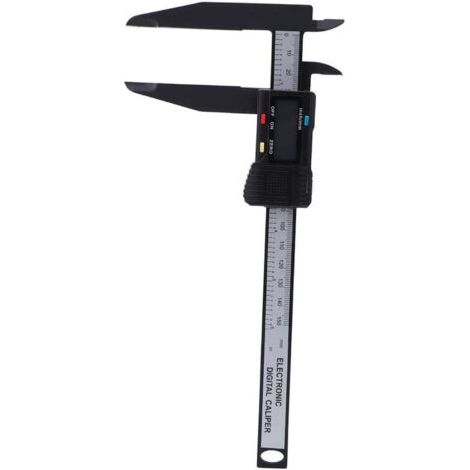 Pied à coulisse électronique numérique 150 mm / 300 mm, outil de mesure d'étriers avec outil de mesure à longue mâchoire, avec grand écran LCD, fonction d'arrêt automatique et pouces