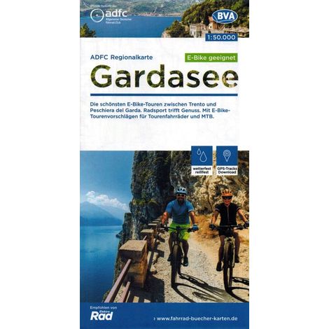Lago de Garda 1:50.000. Mapa ciclista impermeable. Edición 2023. adfc (1/5)
