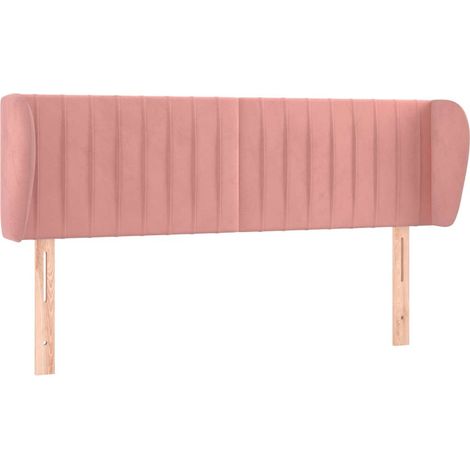 Maison Exclusive - Cabecero de terciopelo rosa 147x23x78/88 cm (1/5)