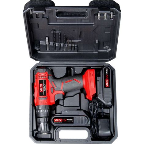 Valex Trapano Avvitatore Batteria 12V Family-Tech2V Impact 212 Compacto