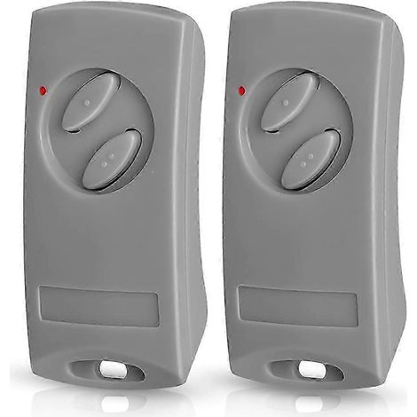 Lot de 2 télécommandes pour ouvre-porte de garage compatibles avec les modèles RSE2-433, RSC2-433 et RSZ1-433. Émetteur portatif 433 MHz de haute qualité. WHBYV (1/4)
