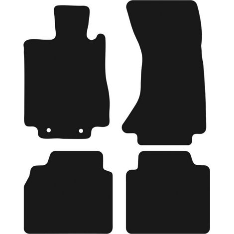 Schwarze Velours-Fußmatten für Mercedes S W220 4Matic Langversion (1998-2005) (1/5)