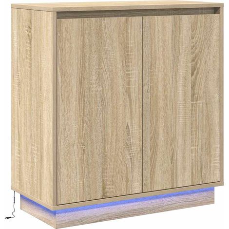 Buffet,Bahut,Meuble de Rangement Chêne Sonoma 71 x 34.5 x 75 cm Bois d'ingénierie CFW95858 (1/5)