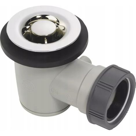Sifone doccia cromato, pulito dall'alto, 50 mm