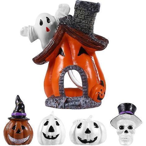 Lot de 5 décorations citrouille pour Halloween (1/3)