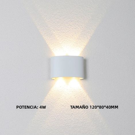 Applique murale LED étanche IP65 (blanc froid 4 W), lampe de jardin en aluminium (1/5)