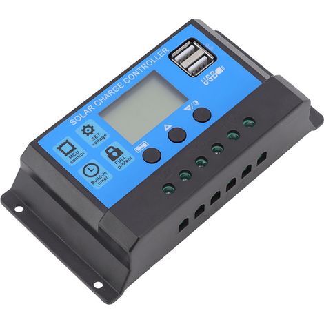 12V/24V Solar-Laderegler mit zwei USB-Anschlüssen für industrielle Solarmodule, 60A (1/5)