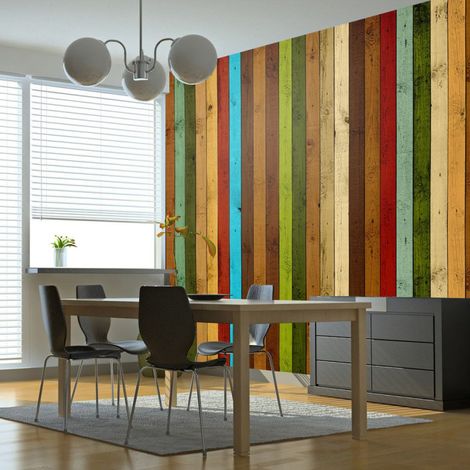 Papier Peint "Wooden Rainbow" 231 x 300 cm (1/2)