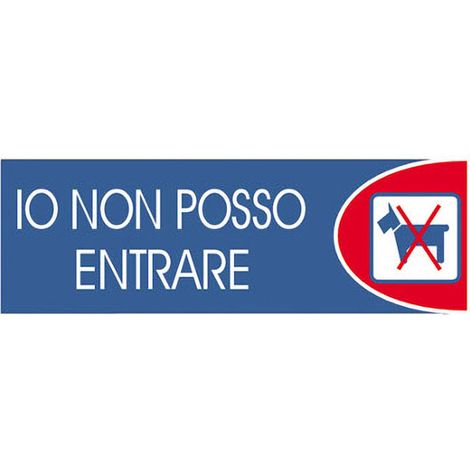 Targhe logofix metal blu 6x18io posso entr. n.738