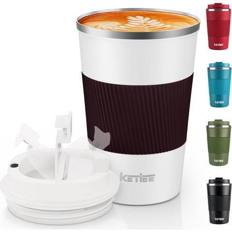 KETIEE Kaffeebecher to go 380ml Thermobecher Doppelwandig (1/5)