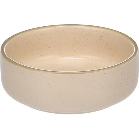 Gamelle mélamine beige 350 ml, antidérapante facile nettoyage pour chien/chat (1/2)