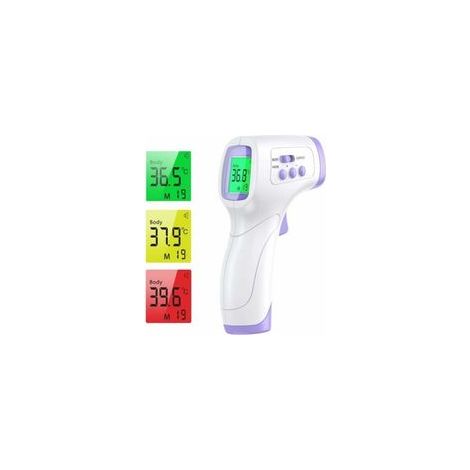 Thermomètre frontal infrarouge numérique sans contact IR Outils Fahrenheit/Celsius (℉/℃)