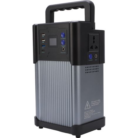 Station électrique portable 300W, générateur solaire de secours, batterie externe haute capacité, alimentation d'urgence extérieure, prise UE. (1/5)