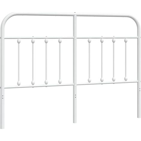 Maison Exclusive - Ersatz-Kopfteil Metall Weiß 135 cm