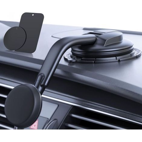 Support Téléphone Voiture [ Aimants Puissants] pour Tableau de Bord et Pare-Brise Porte Telephone Ventouse Convient à iPhone Android Automobile Berceau (1/5)