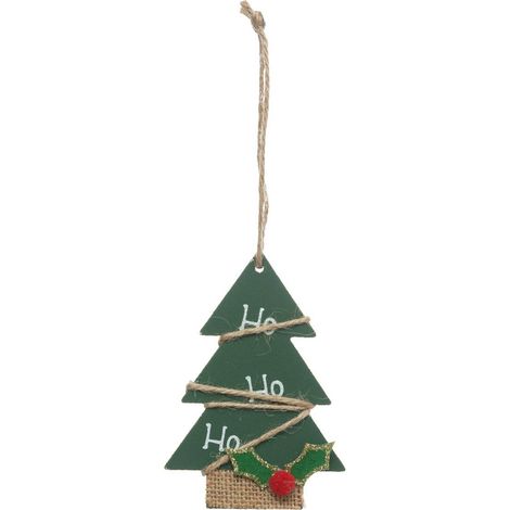 SDN HOLZ TANNE HOHOHO VT 10CM - Feeric lights & christmas
