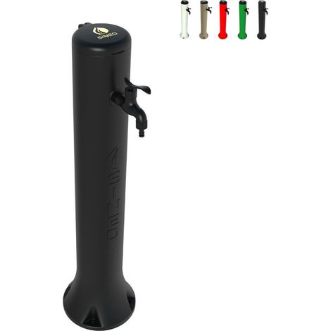 Fuente De Jardín Sined Tritone En Hdpe Con Disposición Para Enchufes Rápidos Negra Altura 100 Cm Fabricada En Hdpe (1/5)