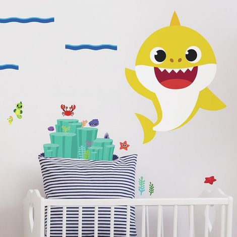 Sticker mural XL Baby Shark (1/4)