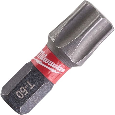 Schraubendreherbits Milwaukee shockwave tx50x25mm 2 Stück hitzebehandelt geschmiedet