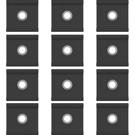 12 x Crocs de Passepoil, Oeillet de Passepoil pour Rail de Passepoil 5 mm, Crocs de Passepoil, Crocs d'auvent, pour Auvent de Rail de Passepoil (Noir) (1/5)