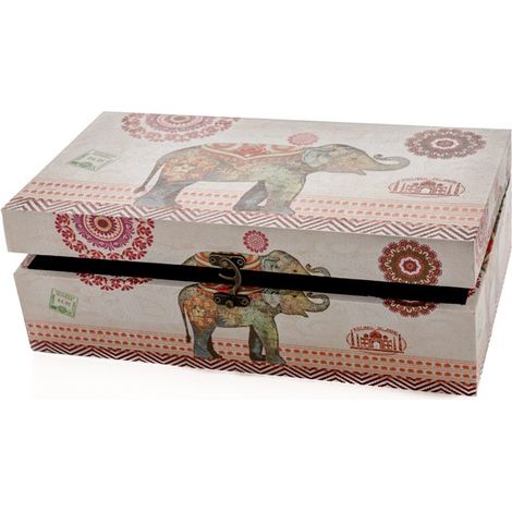 CAJA ETNICA RECTANGULAR - 29X15X8 CM