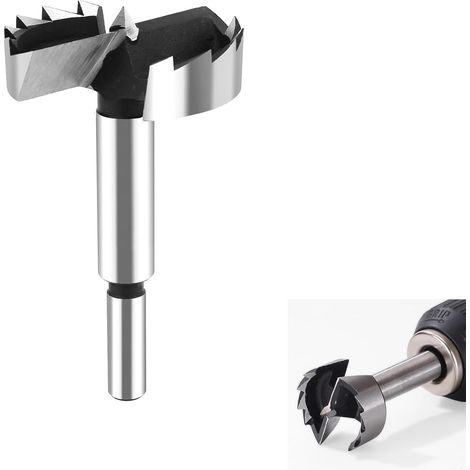 Forstner-Bit, 60 mm, Forstnerbohrer 60 mm für Holz, Rundschaftbohrer (1/5)