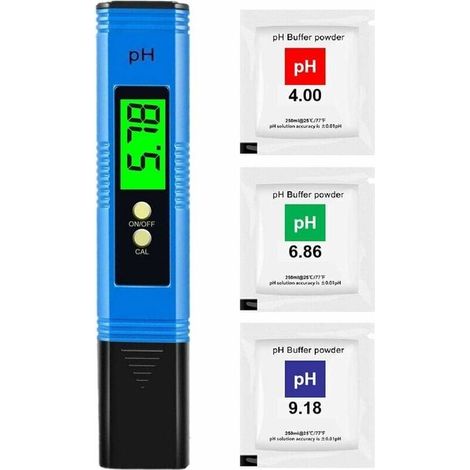 Misuratore di pH digitale, penna pH professionale, alta precisione 0,01 pH, intervallo di misurazione 0-14 pH, ideale per testare il pH dell'acqua potabile domestica, piscine e altro ancora. (1/4)