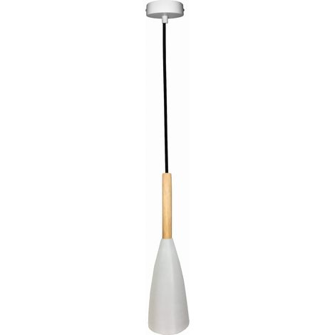 Lampada a sospensione Candellux TROSA bianco E27 1L