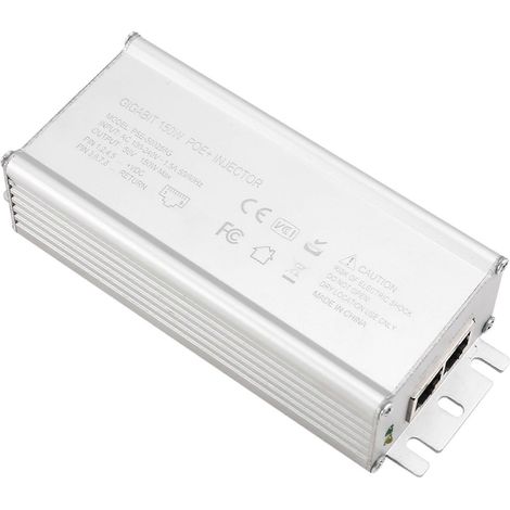 Injecteur PoE 150 W 2,5 GbE pour Starlink GEN2/GEN3, entrée 100-240 Vcc, sortie 48-57 V, prise européenne (1/5)