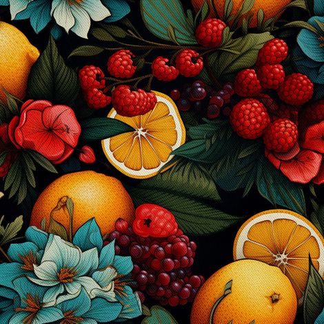 Tela decorativa para exteriores Oxford - Motivo frutal  DX6191 (1/5)