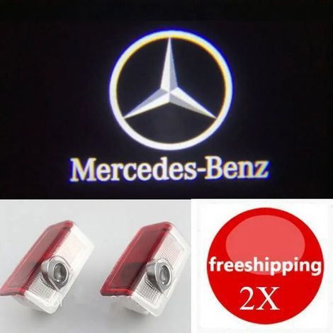 Passend für Mercedes-Benz CLA CLS A207 C207: Modifizierte LED-Türbeleuchtung mit Laserprojektion (2er-Set).