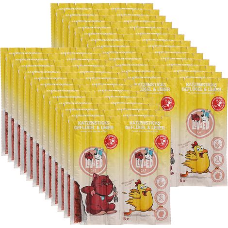 Lov&Ed Cat Katzensticks Geflügel & Leber, 25x 30 g (1/2)