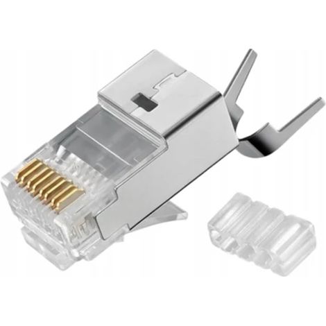 Enchufe RJ45 (8P8C) universal, Cat.6A, blindado, AWG 26-24, paquete de 100