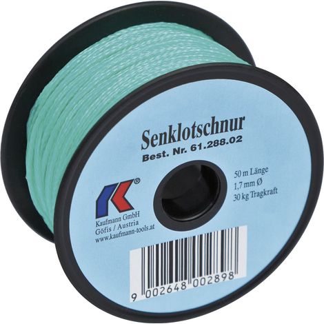 KAUFMANN Senklotschnur Polyethylen grün, auf Spule ø 1,7 mm Länge  30 m