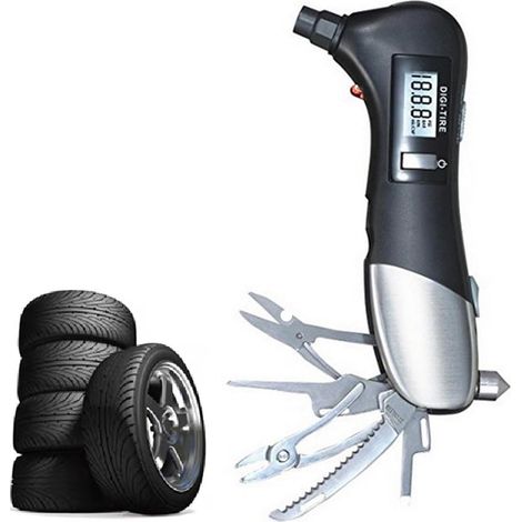 Manomètre numérique de pression des pneus, 2-150 PSI, outil indispensable pour voitures et camions (1/5)
