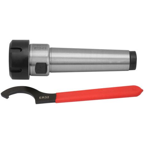 Portaherramientas para torno fresador CNC ER32 MT2 M16 con llave, herramientas de soporte para mandril de torno fresador, para taladrado y fresado. (1/5)