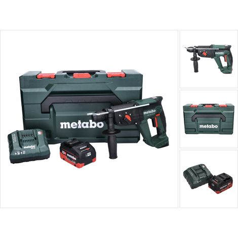 Metabo KH 18 LTX 24 Akku Kombihammer 18 V 2,1 J SDS plus + 1x Akku 5,5 Ah + Ladegerät + metaBOX