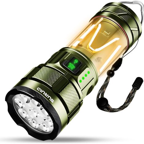 Super Bright LED Flashlights, 6000LM Rechargeable Torch with Camping Light, Enhanced Ultra High Lumens, 11 Lighting Modes, Waterproof Torch, Suitable (1/5)