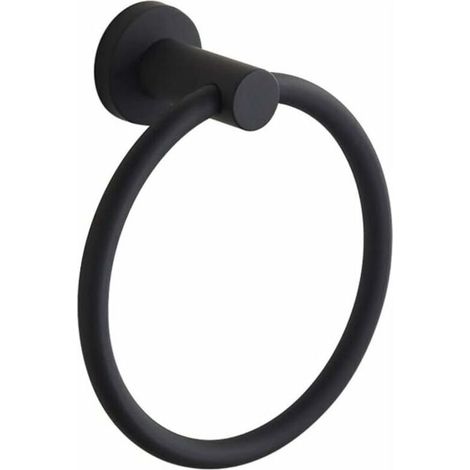 Handtuchring aus Edelstahl 304, schwarz, amerikanischer Badezimmer-Anhänger, Yahei-Handtuchring 304